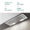 Refurbished Elica Deluxe ERA-LUX-SS-80 74cm Canopy Cooker Hood Stainless Steel