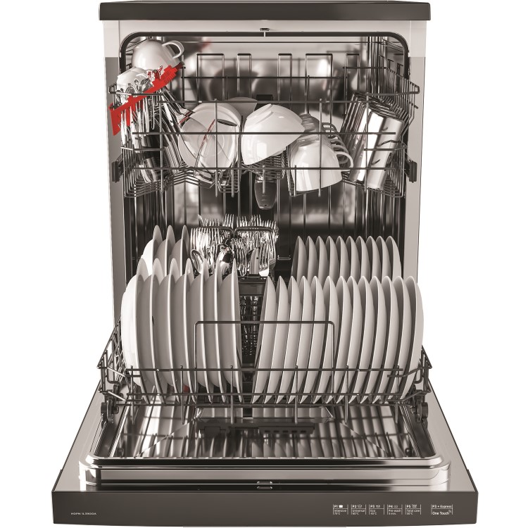 Hoover Freestanding Dishwasher HDYN1L390OA With One Touch - Graphite