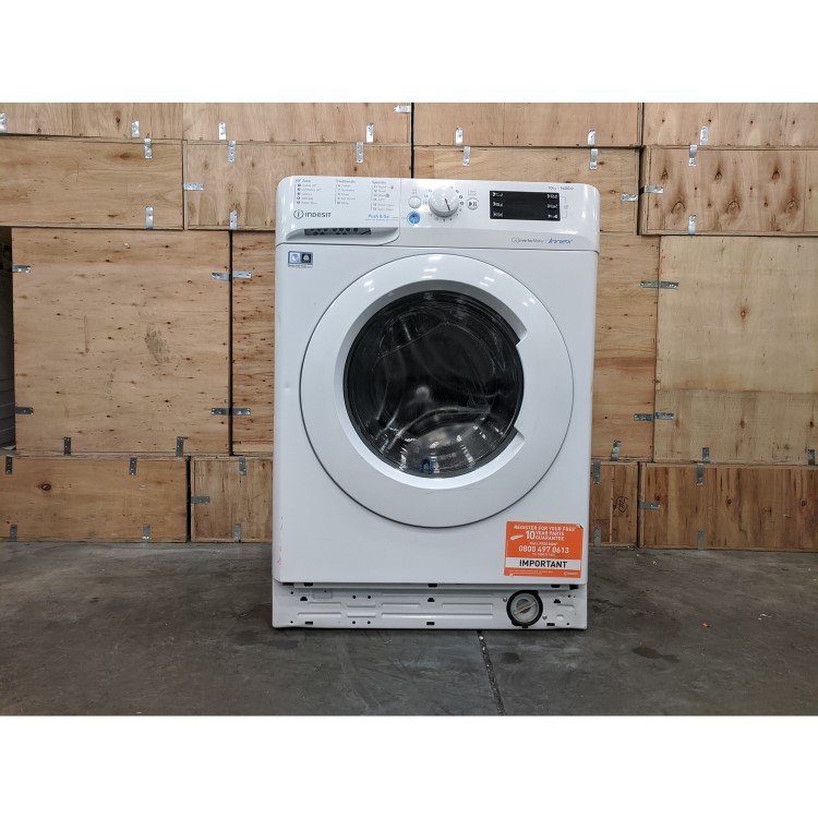 Refurbished Indesit BWE101683XWUKN Freestanding 10KG 1600 Spin Washing Machine White