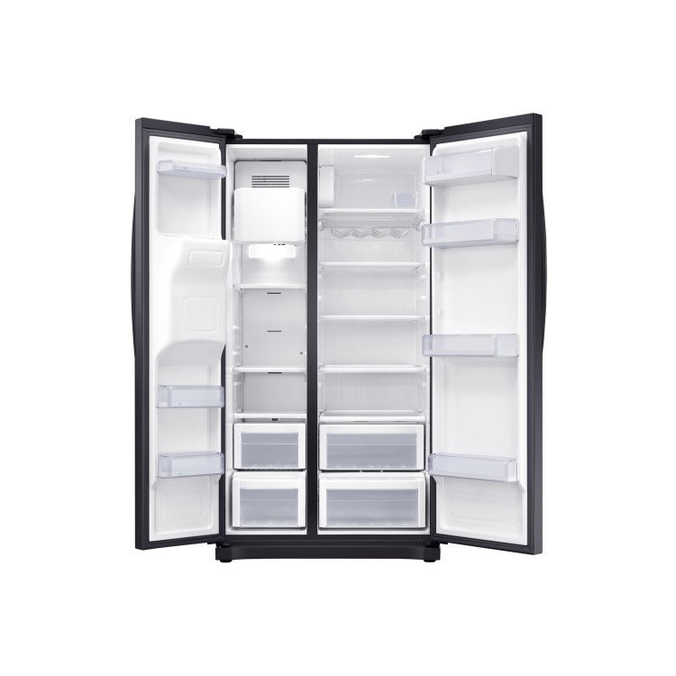 Refurbished Samsung RS50N3413BC 501 Litre American Fridge Freezer With Ice And Water Dispenser Black