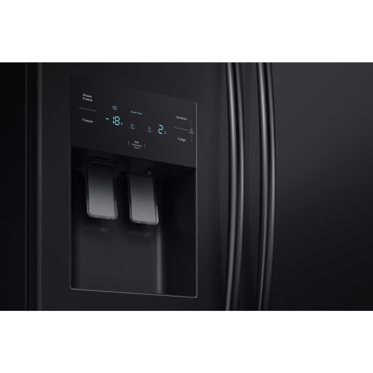 Refurbished Samsung RS50N3413BC 501 Litre American Fridge Freezer With Ice And Water Dispenser Black