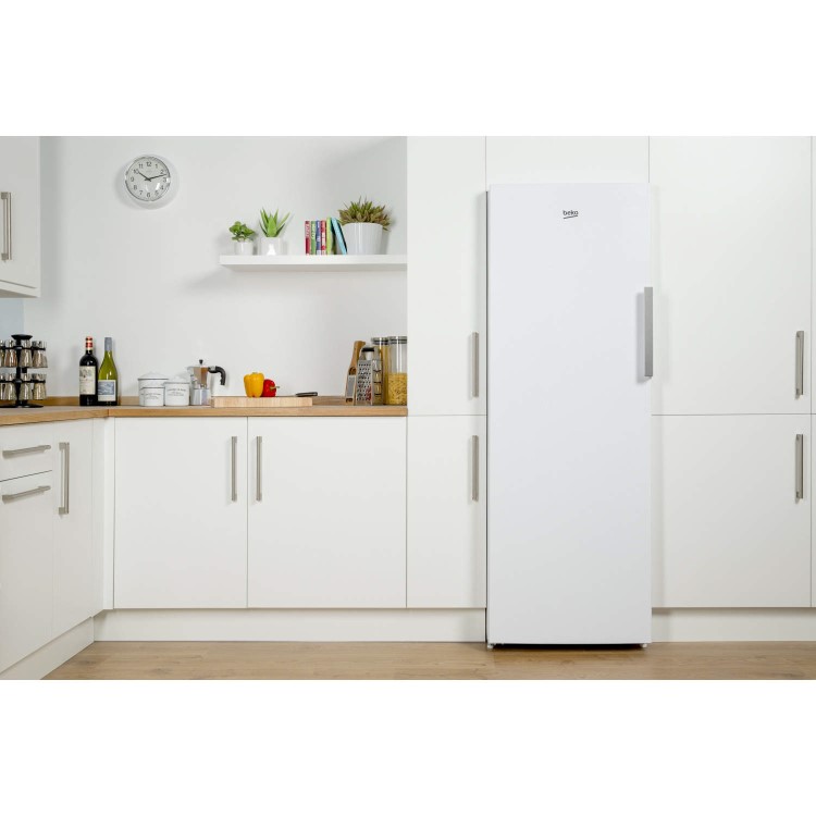 Refurbished Beko FFP1671W 250 Litre Freestanding Upright Freezer 172cm Tall 60cm Wide - White
