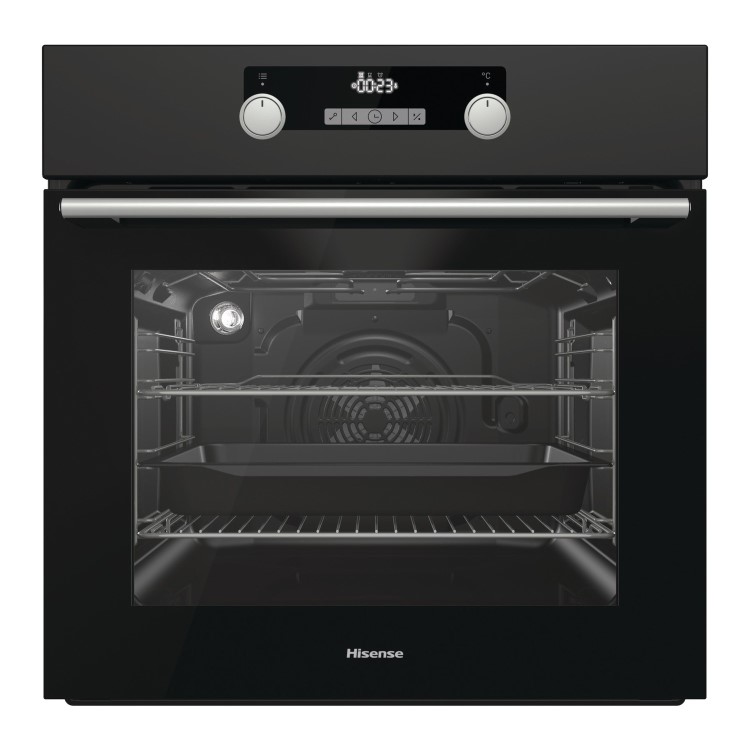 Hisense O521ABUK Electric Built-in Single Oven With Steam Cleaning - Black