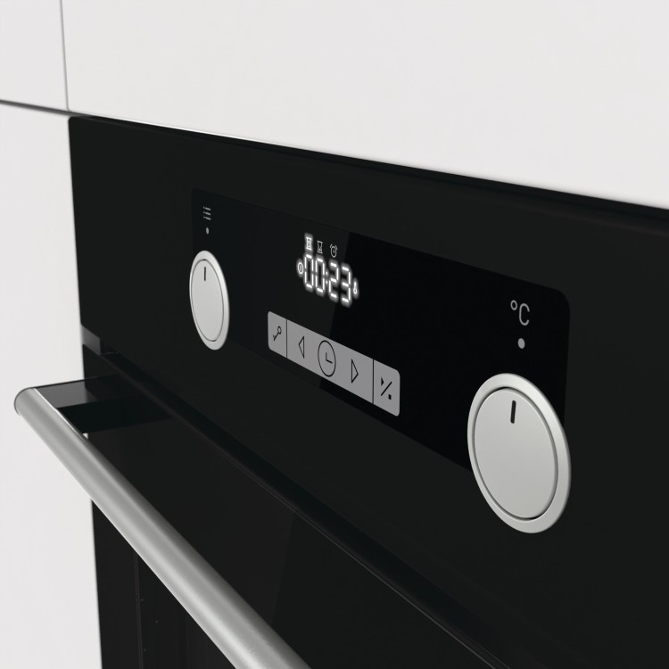 Hisense O521ABUK Electric Built-in Single Oven With Steam Cleaning - Black
