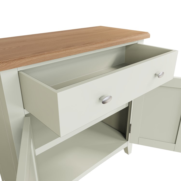 Bourton Small Sideboard in Cream and Light Oak