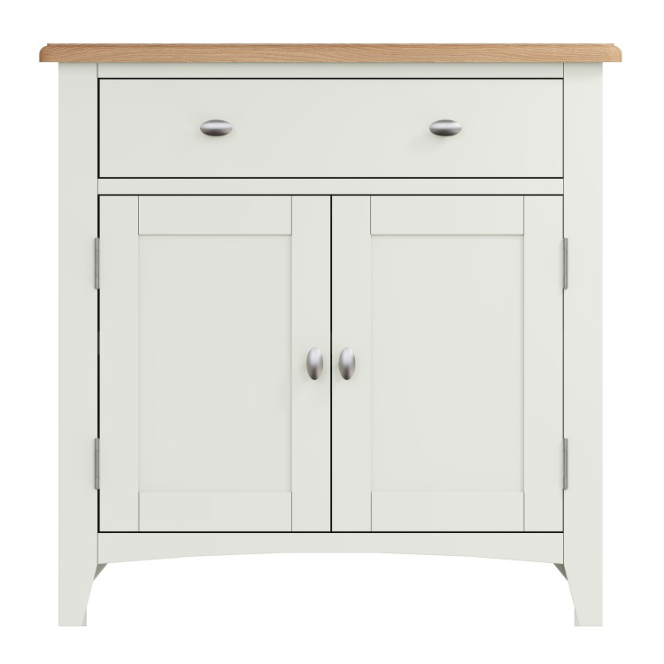 Bourton Small Sideboard in Cream and Light Oak