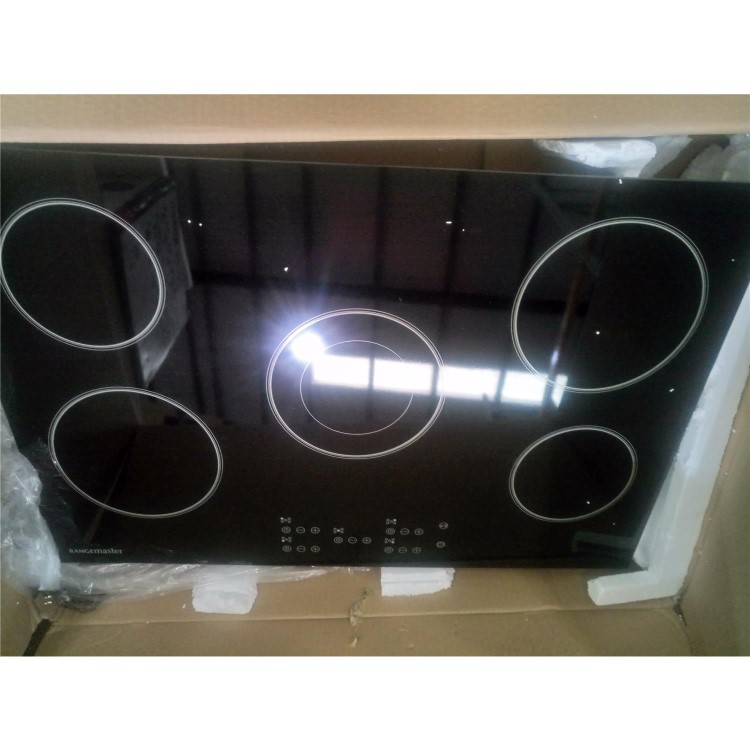 Refurbished Rangemaster RMB75HPECGL 75cm 5 Zone Ceramic Hob Black Glass