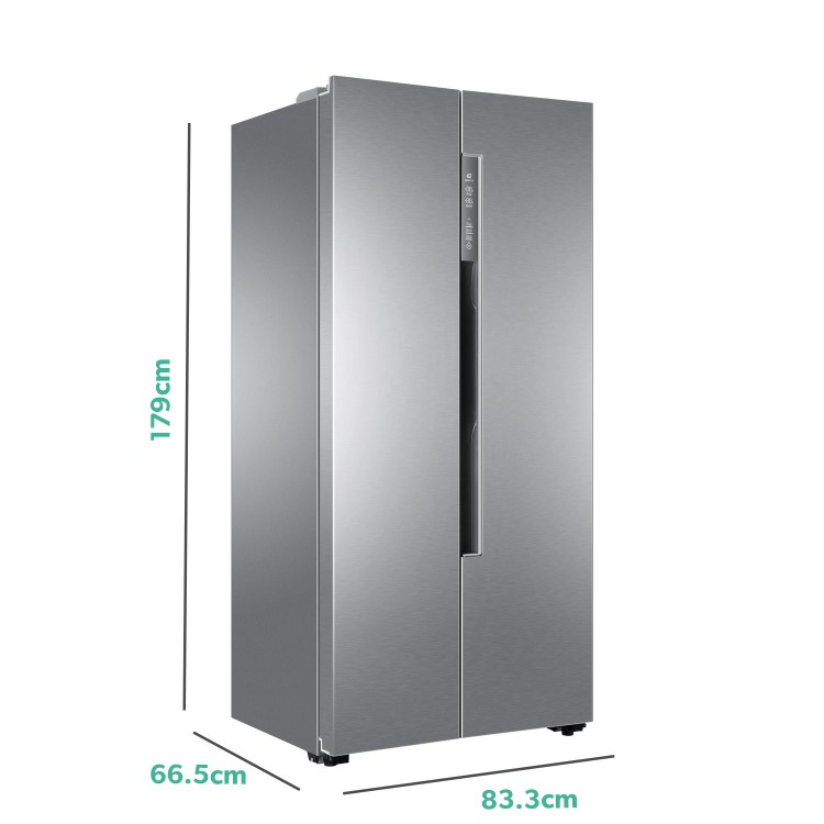 Refurbished Haier HRF-450DS6 Freestanding 450 Litre 60/40 Frost Free American Fridge Freezer