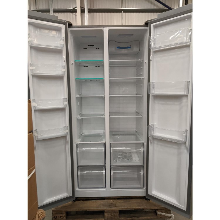 Refurbished Haier HRF-450DS6 Frost Free Side-by-side American Fridge Freezer - Silver