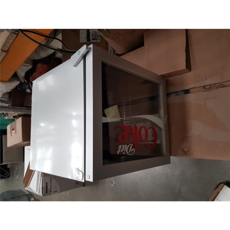 Refurbished Husky HY209 Diet Coke Mini Fridge/Drinks Cooler - Silver
