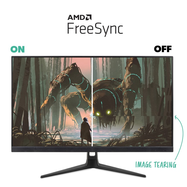 Refurbished electriQ 25" Full HD HDR 165Hz 5ms Gaming Monitor