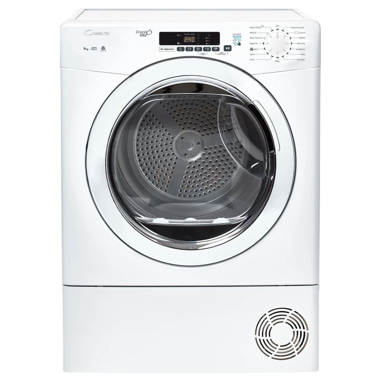 Refurbished Candy GVSC9DG-80 9kg Freestanding Condenser Tumble Dryer - White