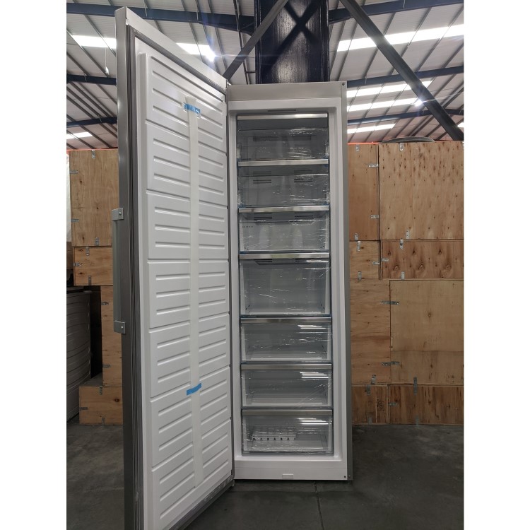 Refurbished AEG AGB728E5NX Freestanding 307 Litre Tall Freezer Stainless Steel