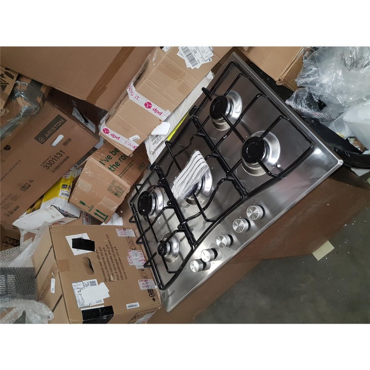 Refurbished Hotpoint PCN752UIXH 73cm Five Burner Gas Hob - Stainless Steel