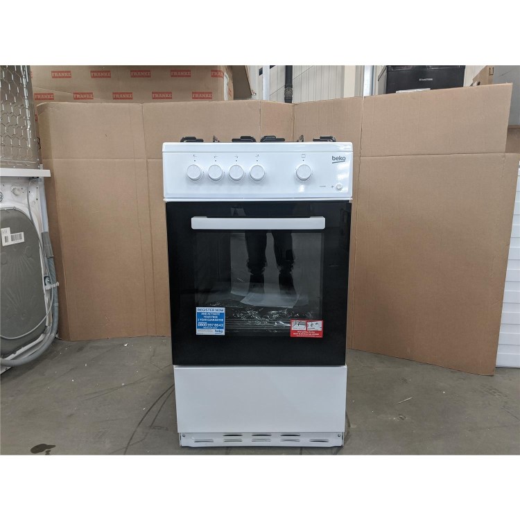 Refurbished Beko KSG580W 50cm Gas Cooker