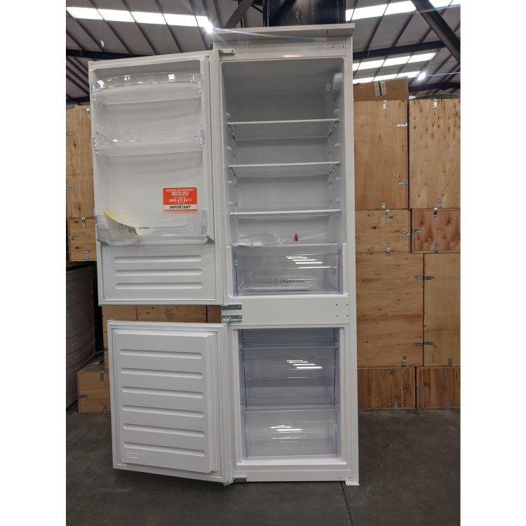 Refurbished Indesit IB7030A1DUK1 Integrated 273 Litre 70/30 Fridge Freezer White