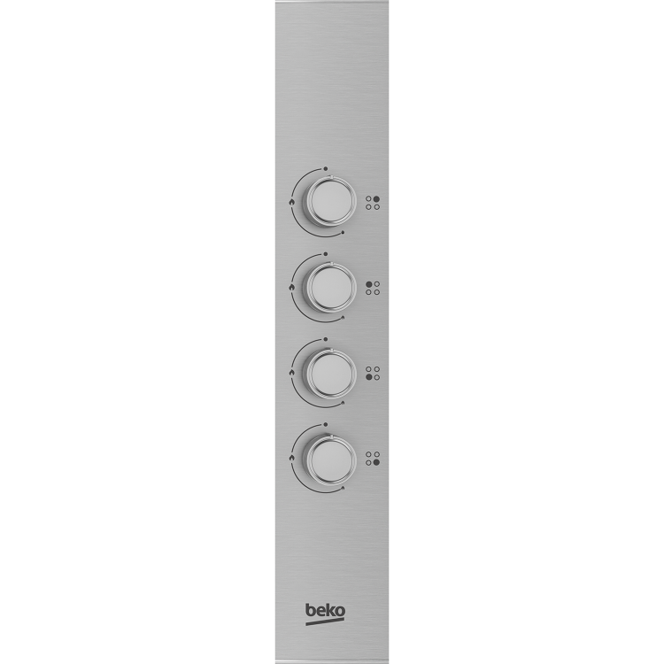 Beko 60cm 4 Burner Gas Hob - Stainless Steel