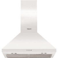 Refurbished Hotpoint PHPC65FLMX 60cm Chimney Cooker Hood - White