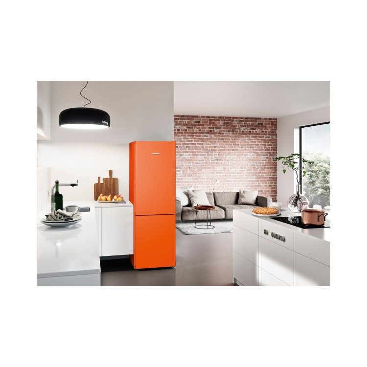 Refurbished Liebherr CNNO4313 Freestanding 304 Litre 60/40 Fridge Freezer Orange