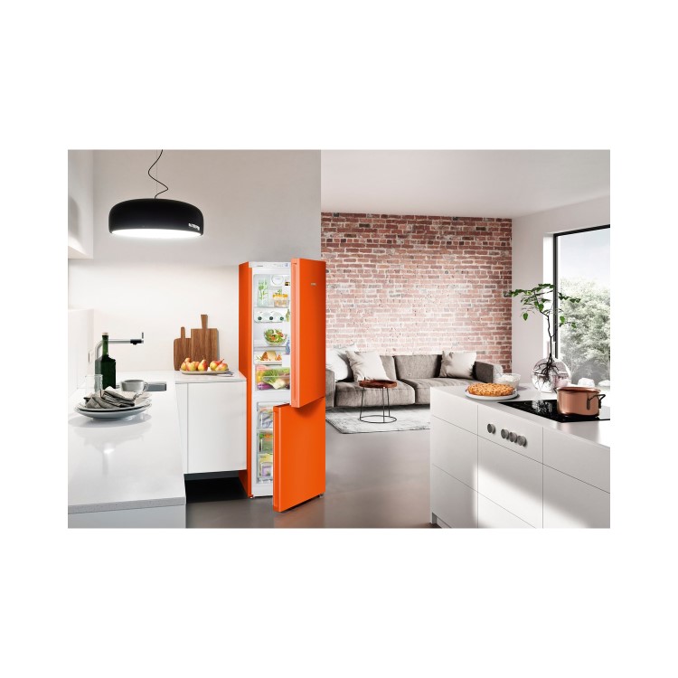 Refurbished Liebherr CNNO4313 Freestanding 304 Litre 60/40 Fridge Freezer Orange