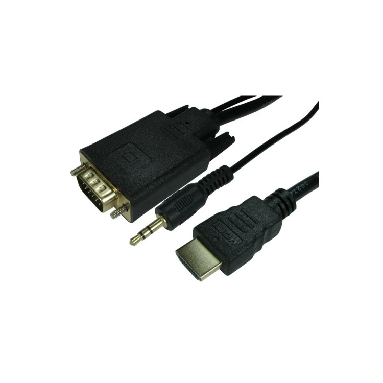 OEM 1 Meter HDMI To VGA Male With Audio Cable