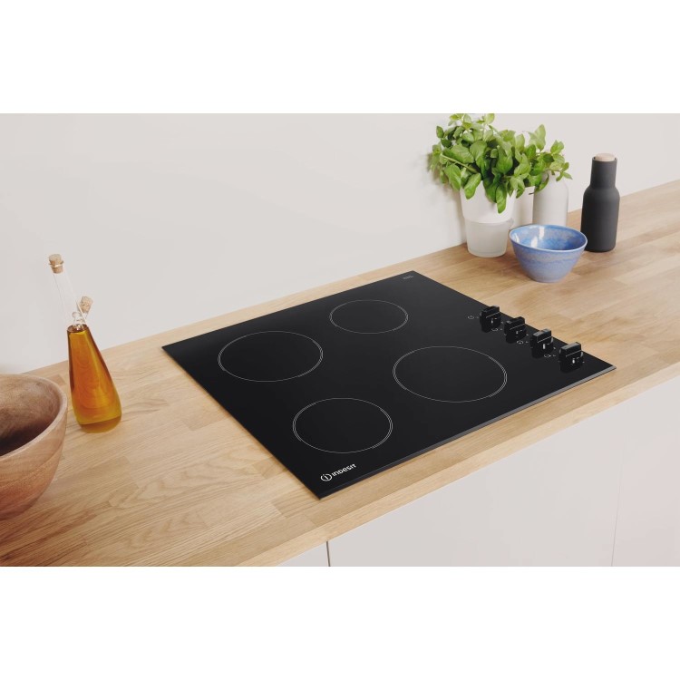 Refurbished Indesit RI861X 58cm Four Zone Ceramic Hob