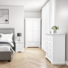 Olivia Off White 3 + 2 Drawer Chest of Drawers