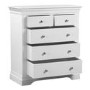 White 3 + 2 Drawer Chest of Drawers - Olivia