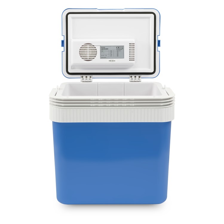 electriQ 24L Electric Plug In Portable Hot and Cold Cool Box with Mains/12V Car Adapter