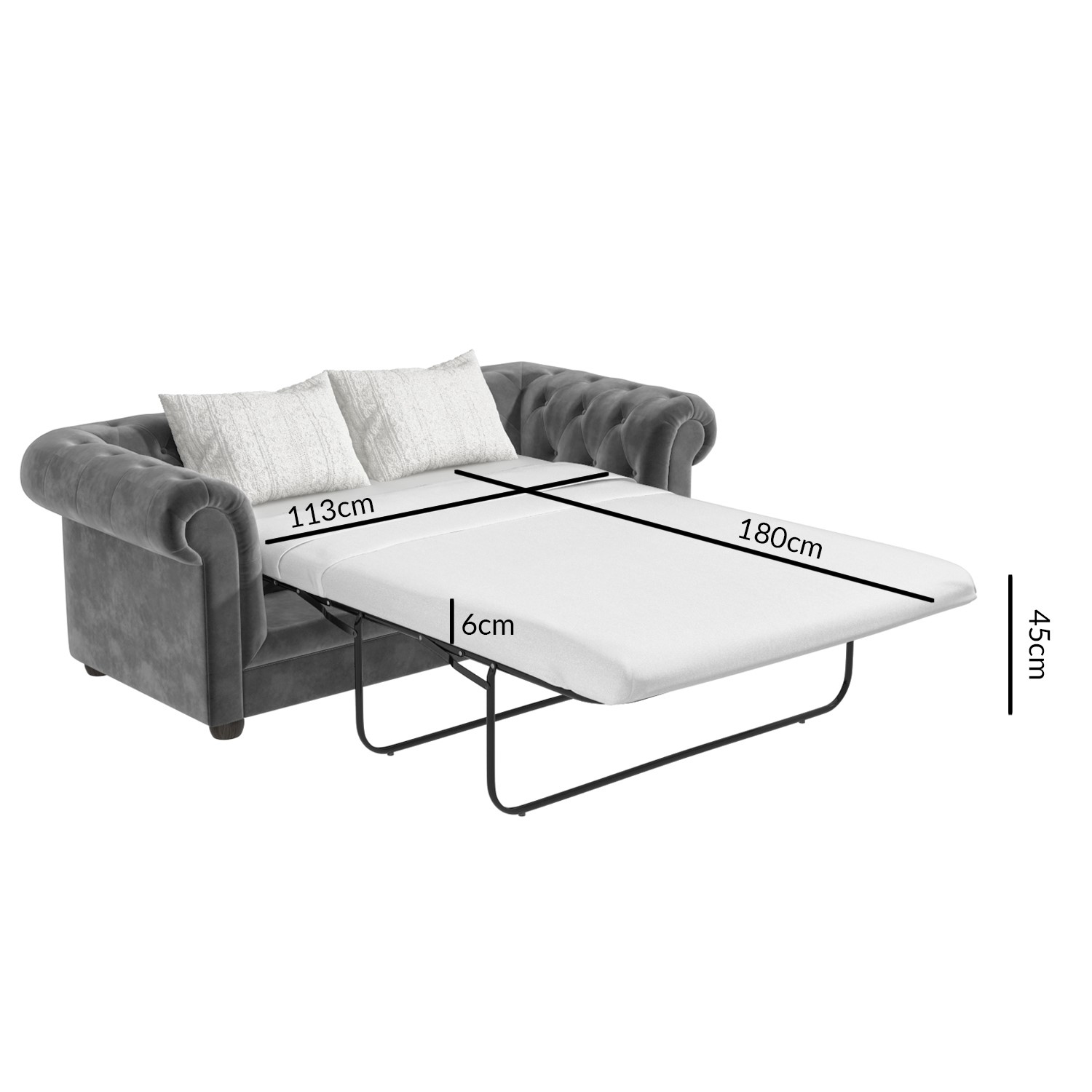 Fabric Chesterfield Sofa Bed Ireland