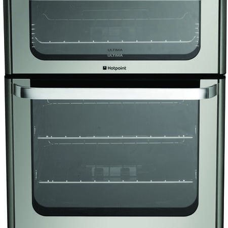 Hotpoint Ultima 60cm Double Oven Gas Cooker - Stainless Steel