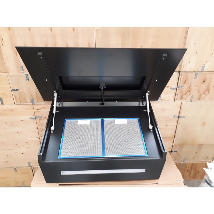 Refurbished Samsung NK36N9804VB 90cm Wall-mounted Cooker Hood with Hob Auto Connectivity