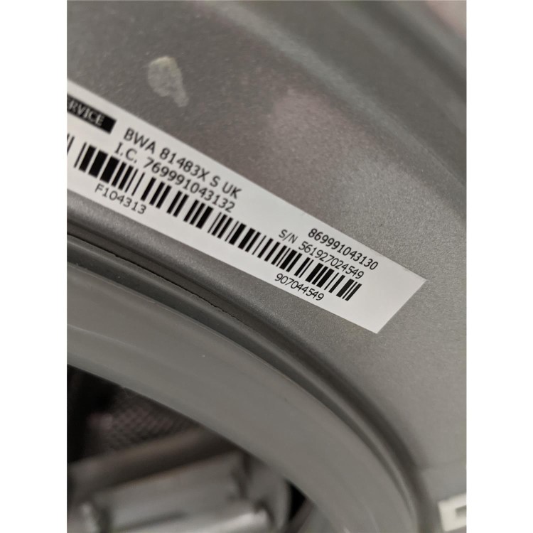 Refurbished Indesit BWA81483XSUK Freestanding 8KG 1400 SpinWashing Machine