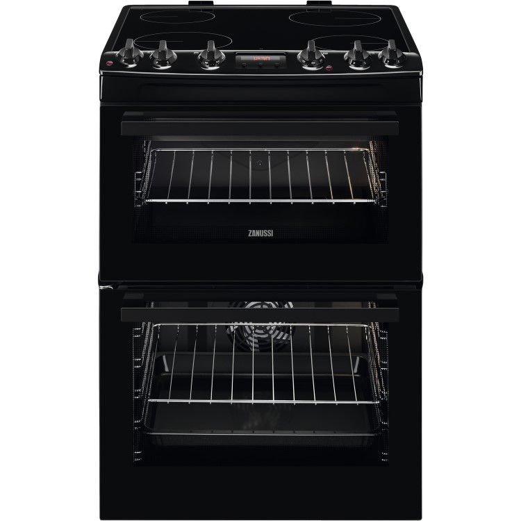 Refurbished Zanussi ZCV66250BA 60cm Electric Cooker With Ceramic Hob