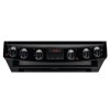 Zanussi 60cm Double Oven Electric Cooker with Catalytic Liners - Black