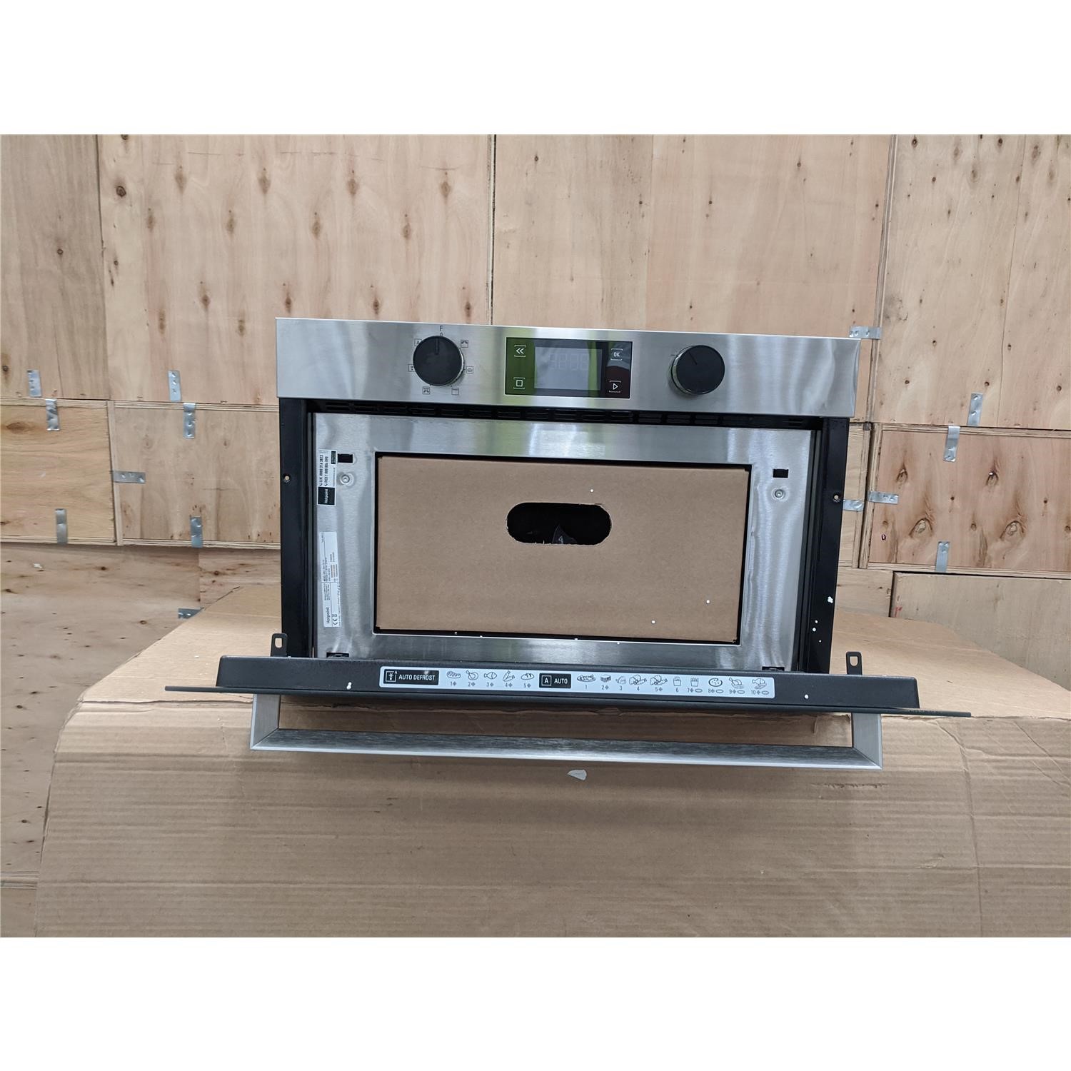 Refurbished Hotpoint MD344IXH Built In 31L 1000W Microwave with Grill