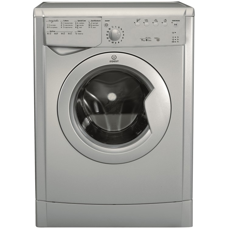 Refurbished Indesit IDVL75BRS 7kg Freestanding Vented Tumble Dryer Silver
