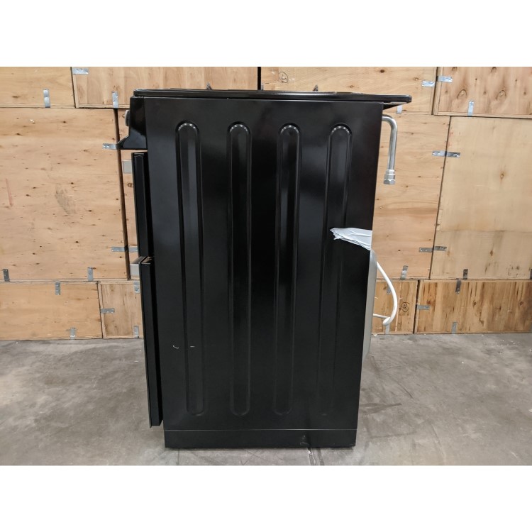 Refurbished electriQ IQDUALFUELBLACK60 60cm Double Oven Dual Fuel Cooker Black