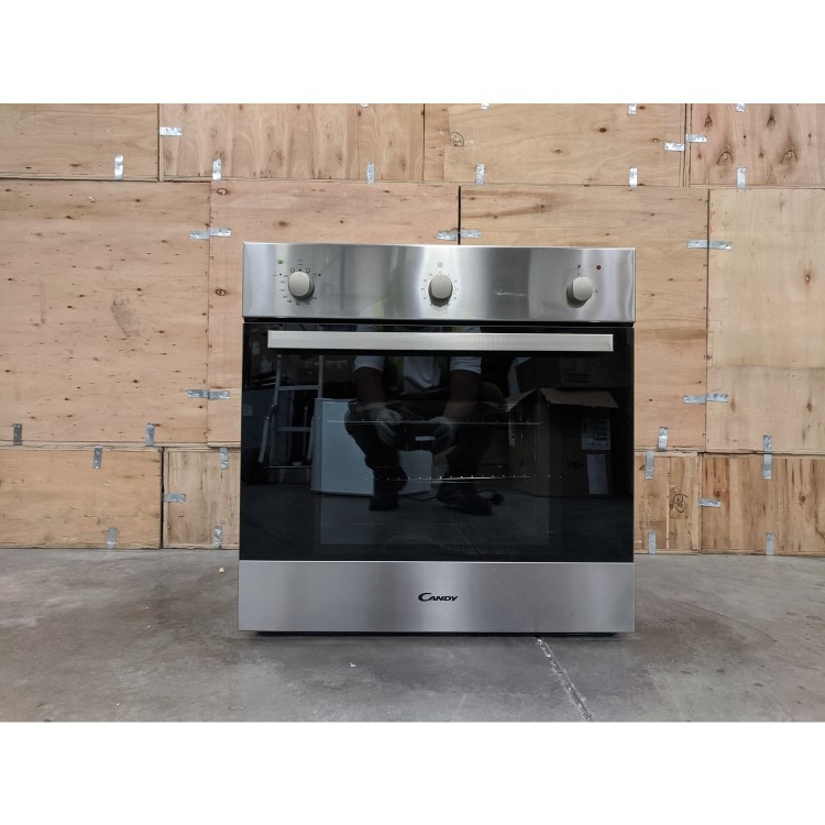 Refurbished Candy OVG505/3X 60cm Single Built In Gas Oven Stainless Steel