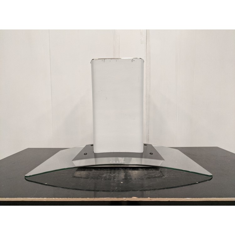 Refurbished CDA ECP82SS 80cm Curved Glass Chimney Cooker Hood Stainless Steel