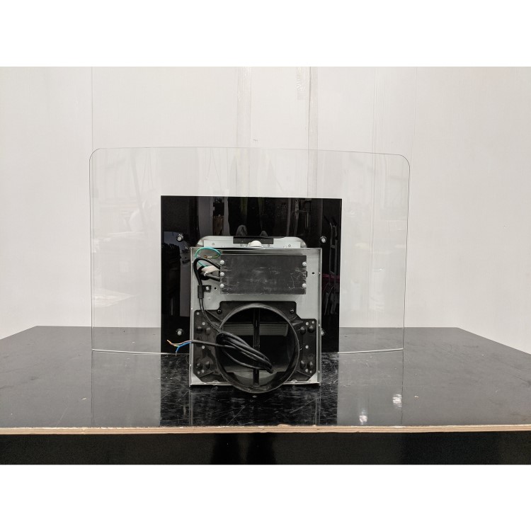 Refurbished CDA ECP82SS 80cm Curved Glass Chimney Cooker Hood Stainless Steel