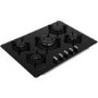 Refurbished Rangemaster RMB70HPNGFGL 73cm 5 Burner Black Glass Gas Hob