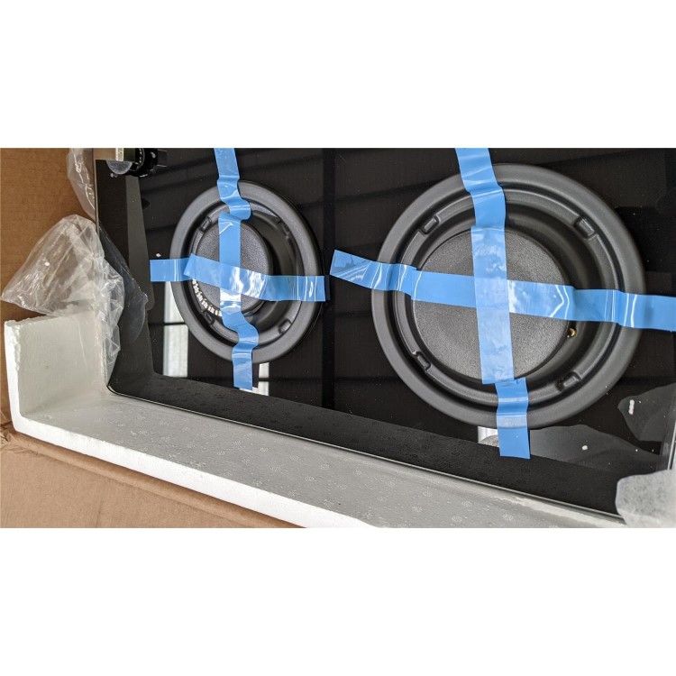 Refurbished Rangemaster RMB70HPNGFGL 73cm 5 Burner Gas Hob Black Glass