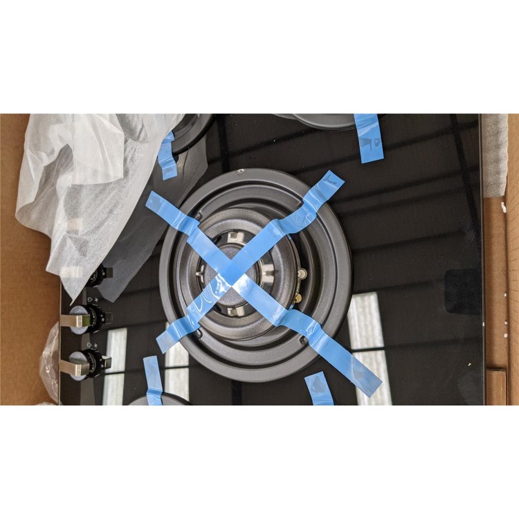 Refurbished Rangemaster RMB70HPNGFGL 73cm 5 Burner Gas Hob Black Glass