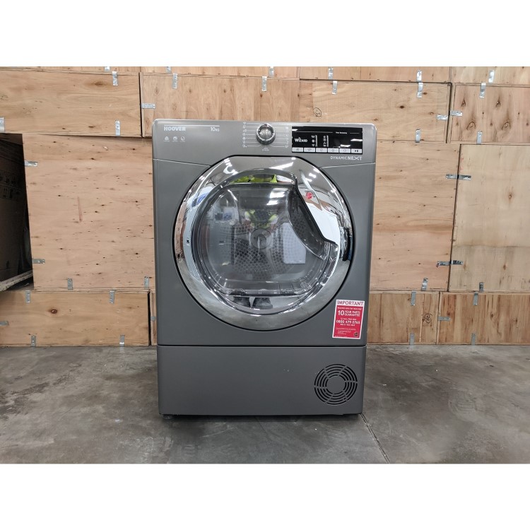 Refurbished Hoover DXOC10TCER-80 10kg Freestanding Condenser Tumble Dryer - Graphite