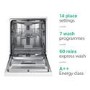 Refurbished Samsung DW60M6050FW 14 Place Freestanding Dishwasher
