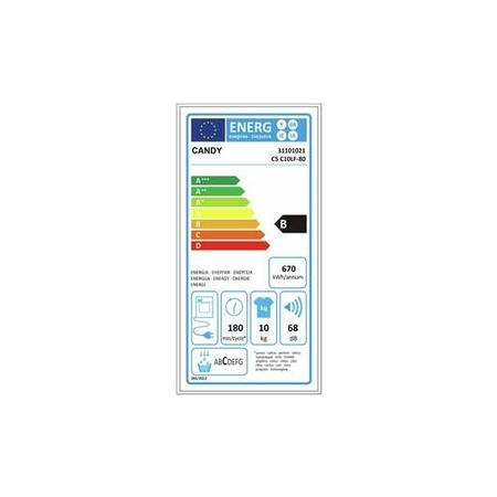 Refurbished Candy CSC10LF Smart Freestanding Condenser 10KG Tumble Dryer White