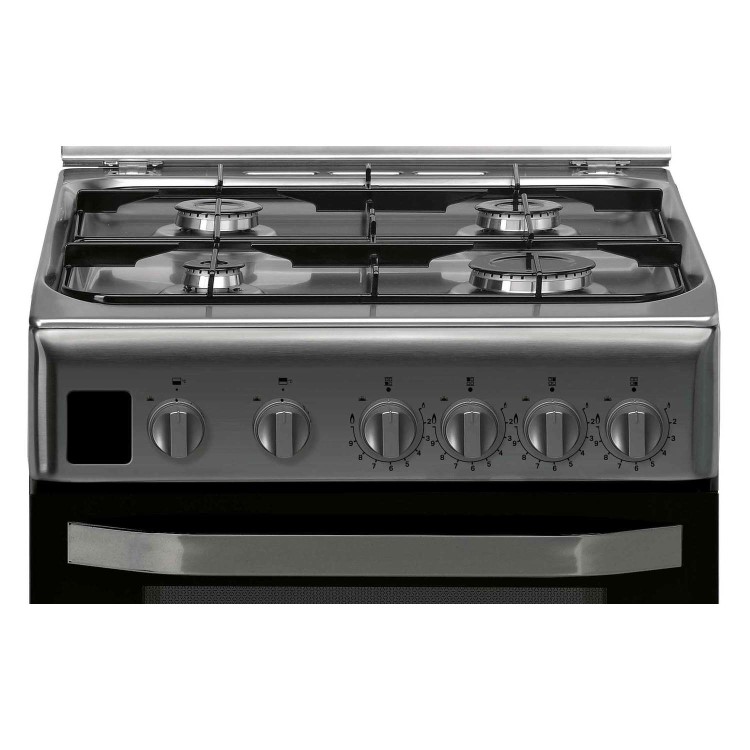 Refurbished Hotpoint HD5G00CCX 50cm Double Cavity Gas Cooker Stainless Steel