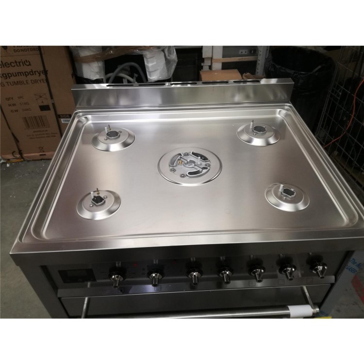 Refurbished Smeg Symphony 70cm Dual Fuel Range Cooker Stainless Steel