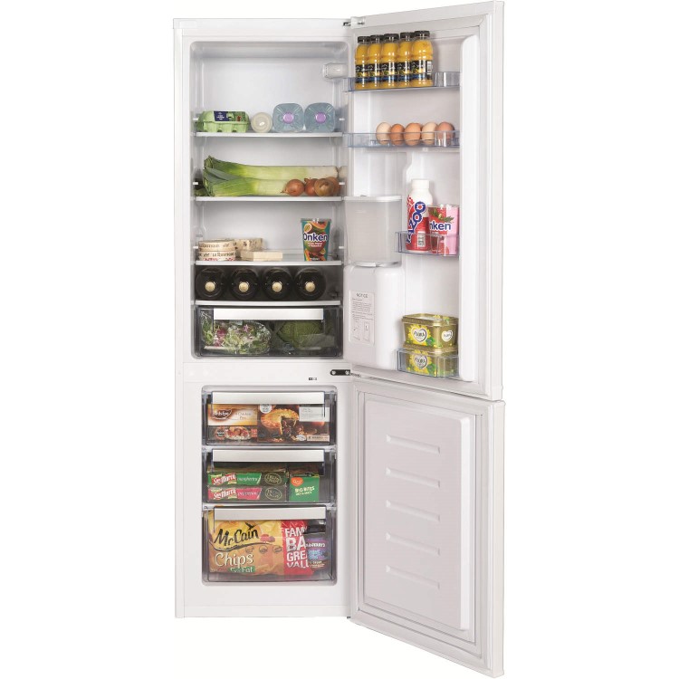 Refurbished LEC TS55174WTD 174x55cm Static Freestanding Fridge Freezer With Water Dispenser - White